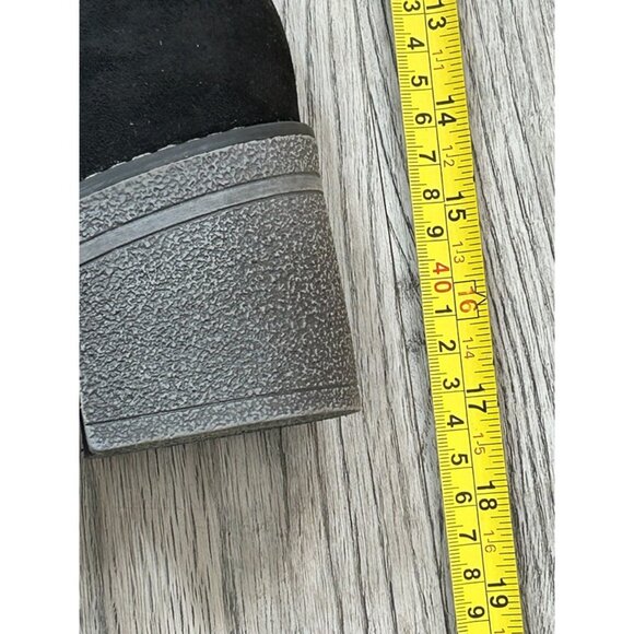 Patrizia Womens Black Microsuede Mid-Calf Chunky Heel Starlie Tall Boots Size 40 - Picture 11 of 11